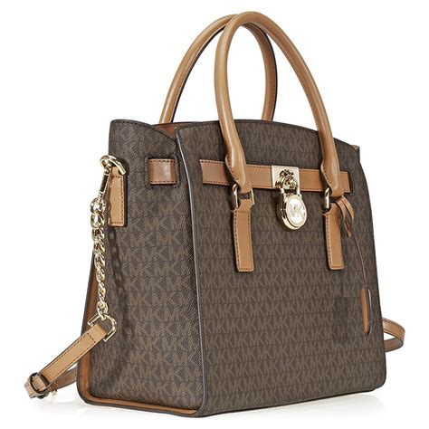 michael michael kors hamilton large logo satchel|michael kors nouveau hamilton bag.